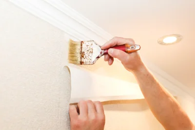 Pose de papier peint à Lussat — revêtements muraux et toiles de verre